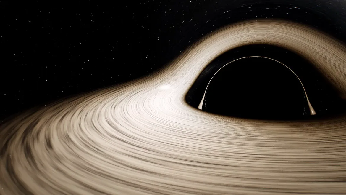A black hole, ray by ray