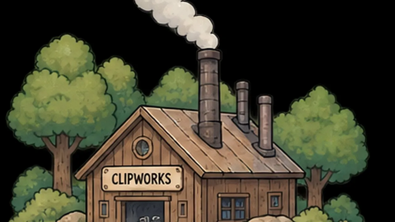 The paperclip production screen.